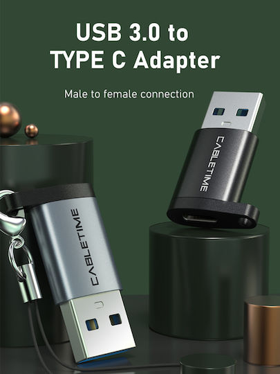 Cabletime Converter USB-A male to USB-C female 1pcs 5210131038444-100