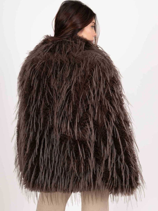 Women's Short Fur Chocolate