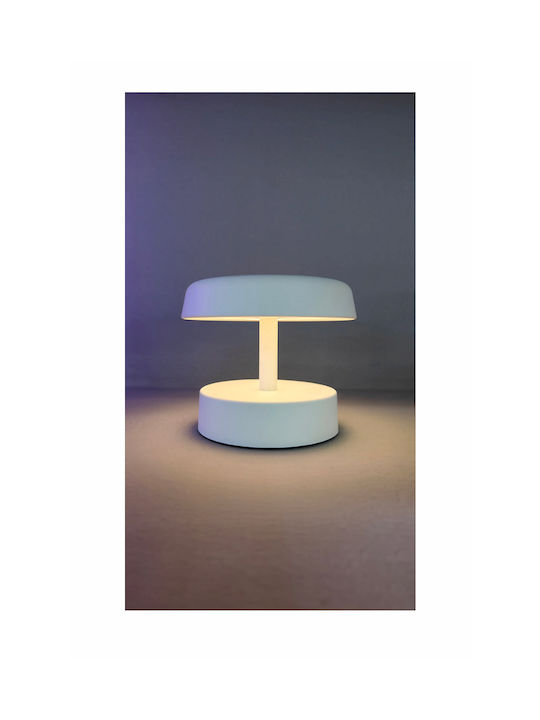 Bot Lighting Lampă de masă LED cu Abajur Alb și Bază
