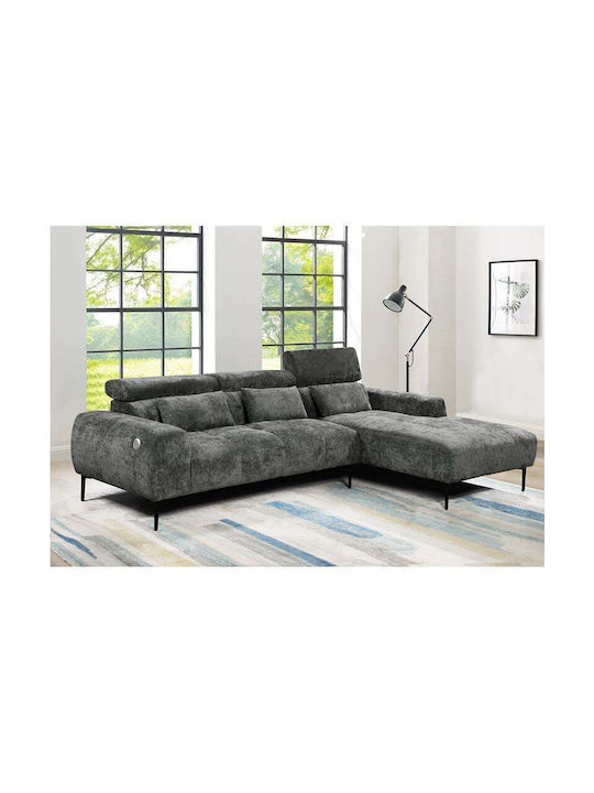 Elora Ecke Sofa mit Linke Ecke Grau 261x171x95cm E9504,12
