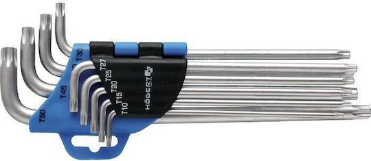 Högert Technik Σετ 9 Κλειδιά Torx