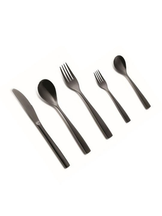 Comas Cutlery Set Black 60pcs