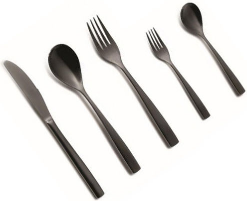 Comas Cutlery Set Black 60pcs