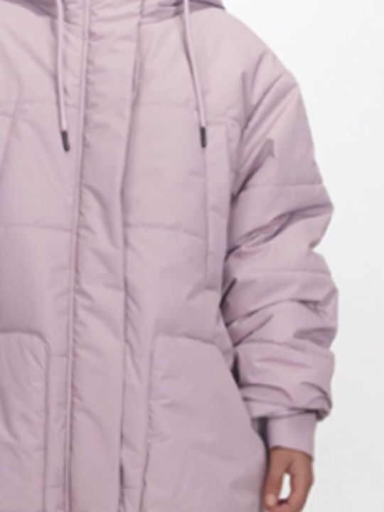 Kids' Quilted Jacket with Hood Lila