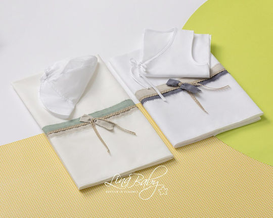 Lina Baby Christening Oilcloths White
