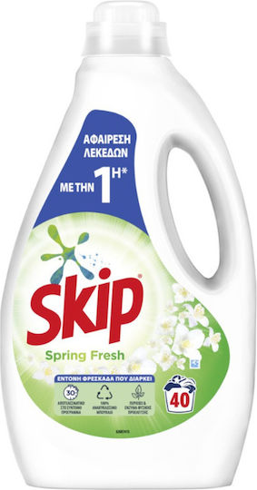 Skip Spring Fresh Liquid Laundry Detergent for Colored Clothes 40 Washes