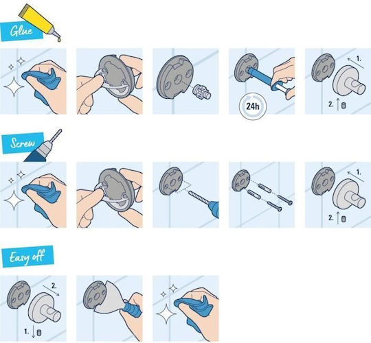 Grohe Wall Mounted Bathroom Accessory Set Metal Gray 4 Pieces