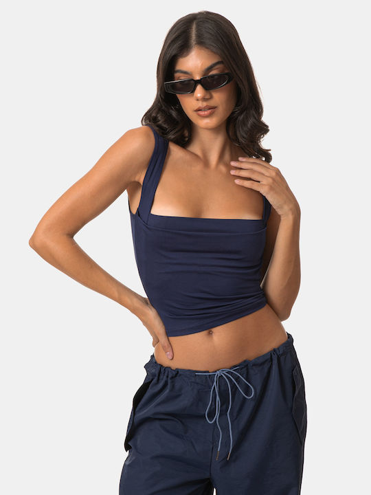 Ärmelloses Blaues Top