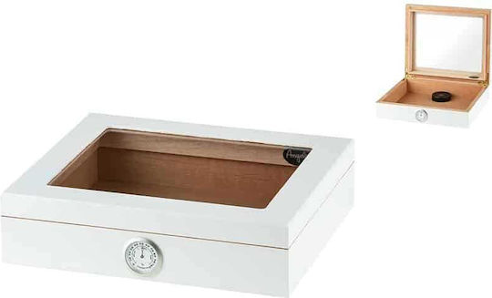 Yuk Holz Befeuchter für Zigarren 25 mit Hygrometer 27cmx23cmx7cmcm.