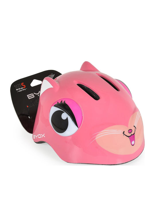 Byox Kids' Helmet for City Bike Pink with LED Light