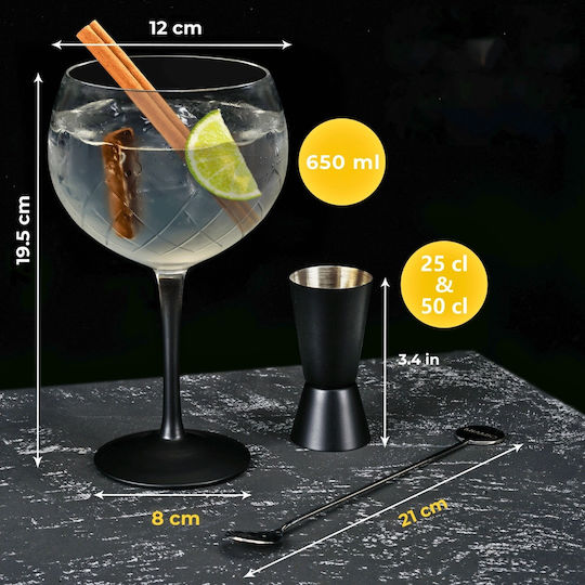 Miamio Set Brillen aus Glas 650ml 2 Stück