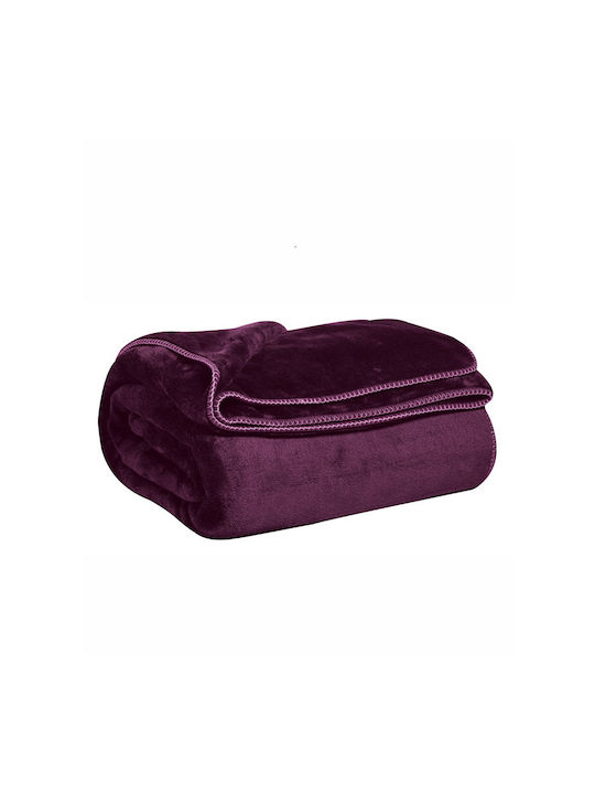 Kentia Monaco Κουβέρτα Βελουτέ Μονή 160x220εκ.