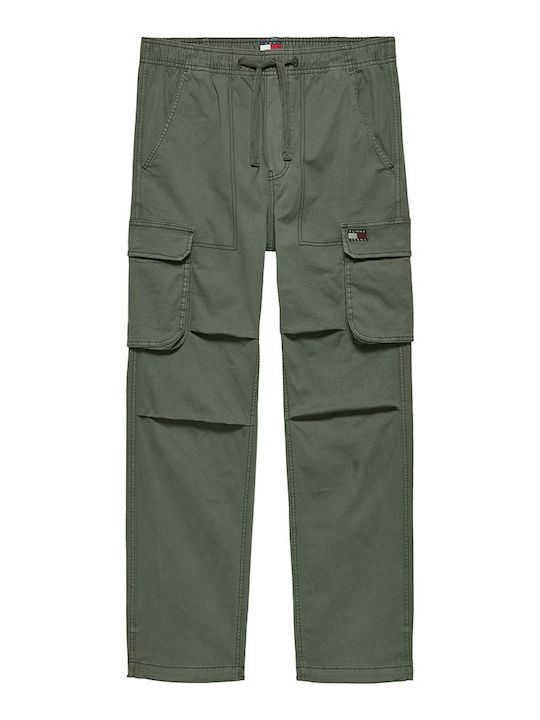 Trousers Cargo Elastic in Regular Fit Khaki
