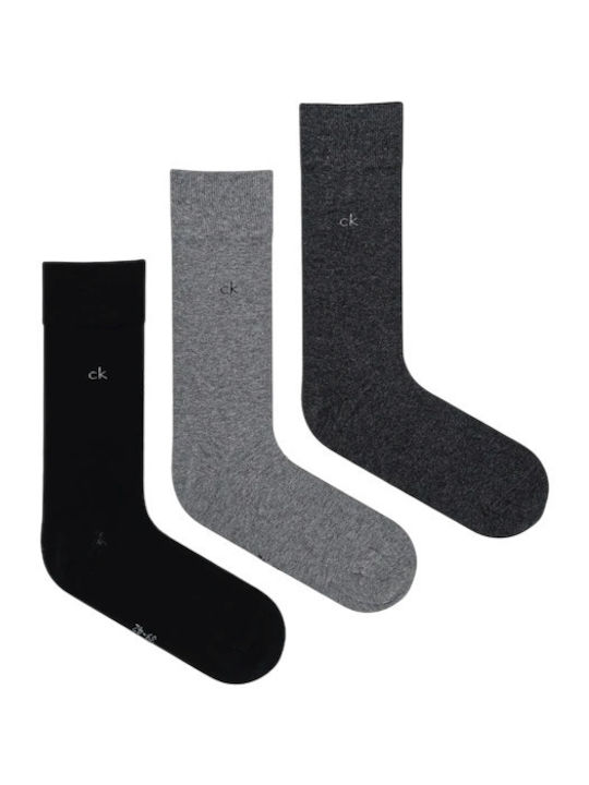 Calvin Klein Ανδρικές Κάλτσες Grey Melange 3Pack