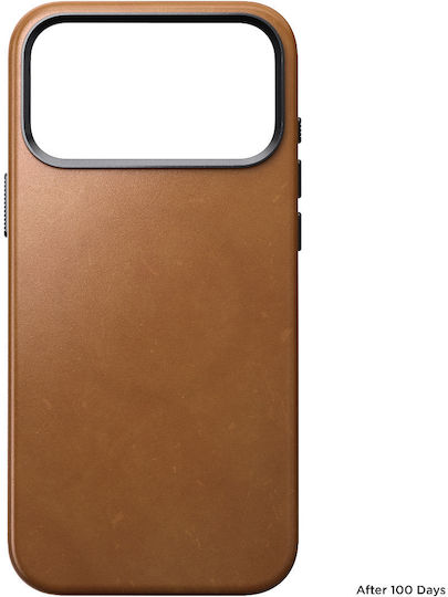 Nomad Umschlag Rückseite Leder 1.15mm Braun (iPhone 17 Pro Max)