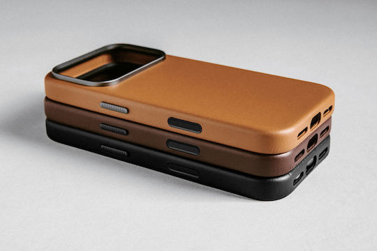 Nomad Umschlag Rückseite Leder 1.15mm Braun (iPhone 17 Pro Max)