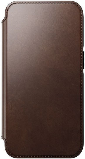 Nomad Wallet Piele / Silicon 2mm Maro (iPhone 17 Pro)