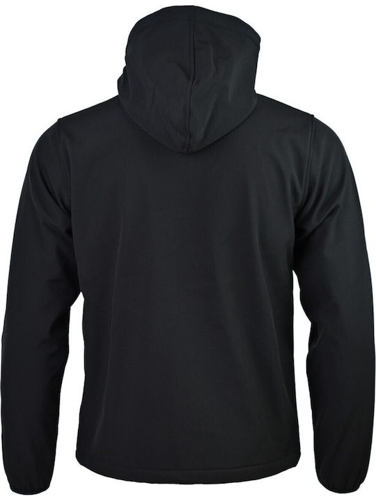 Χειμωνιάτικο Μπουφάν Softshell Αδιάβροχο και Αντιανεμικό Μαύρο