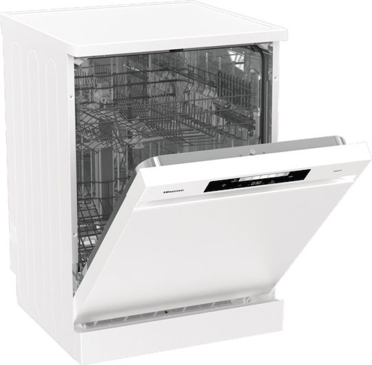 Hisense Freistehender Geschirrspüler für 14 Gedecke B60xH85cm Weiß