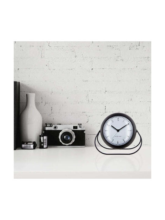 Nextime Επιτραπέζιο Ρολόι με Ξυπνητήρι Λευκό 5245ZW