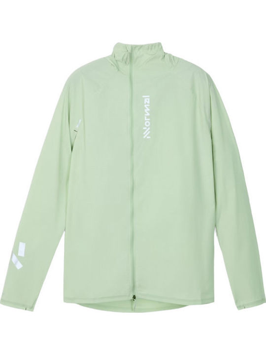 Δερμάτινο Μπουφάν Αντιανεμικό Light Green