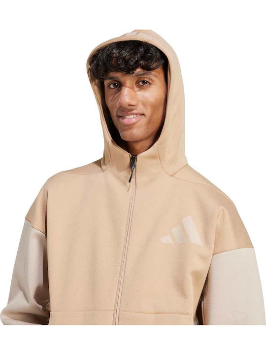 Z.n.e. Sweatshirt with Hood Sand