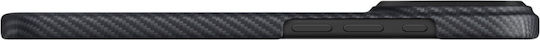 Pitaka Ultra-slim Umschlag Rückseite Aramid Fiber / Kunststoff Schwarz (iPhone 17 Pro)