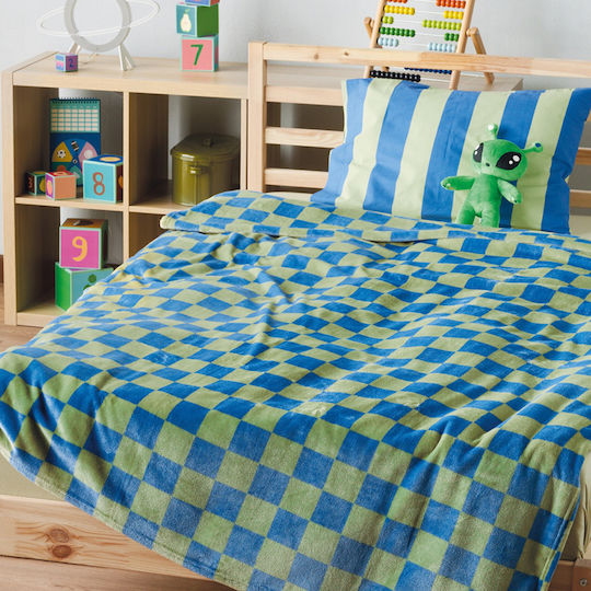 Kentia Blanket Fleece Matty Blue 220x160cm