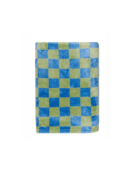 Kentia Κουβέρτα Fleece Matty Μπλε 220x160εκ.