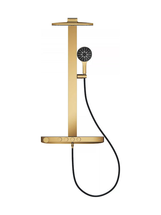 Grohe Στήλη Ντουζ χωρίς Μπαταρία Χρυσή Grohe Στήλη Ντουζ χωρίς Μπαταρία Χρυσή