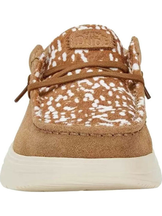 Δερμάτινα Γυναικεία Loafers σε Ταμπά Χρώμα