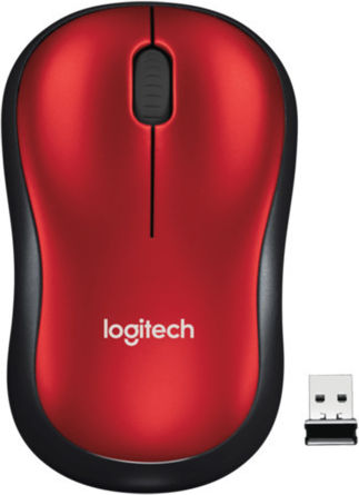Logitech M185 Wireless Mouse Red