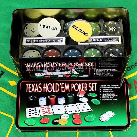 Poker Chip in Metallic Box