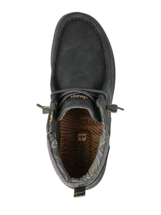 Men's Leather Moccasins Gray