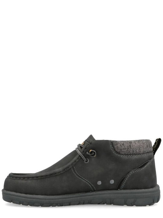Men's Leather Moccasins Gray