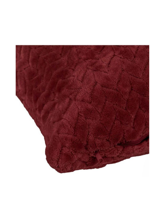 H&T Zierkissen Burgundisch 37x55cm