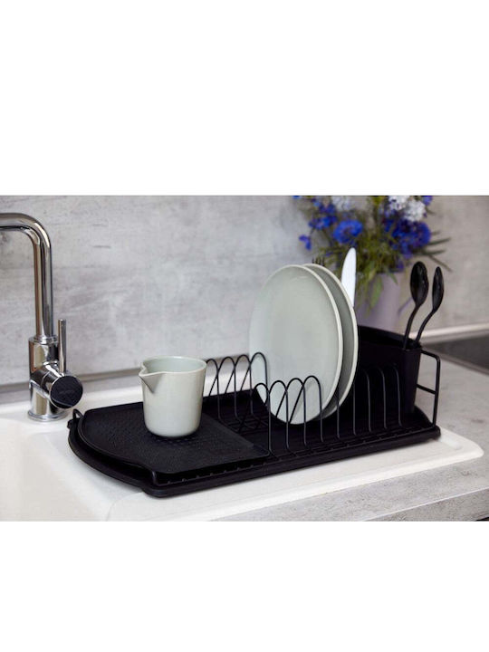 Wenko Sink Strainer Inox Black 47x26x11cm