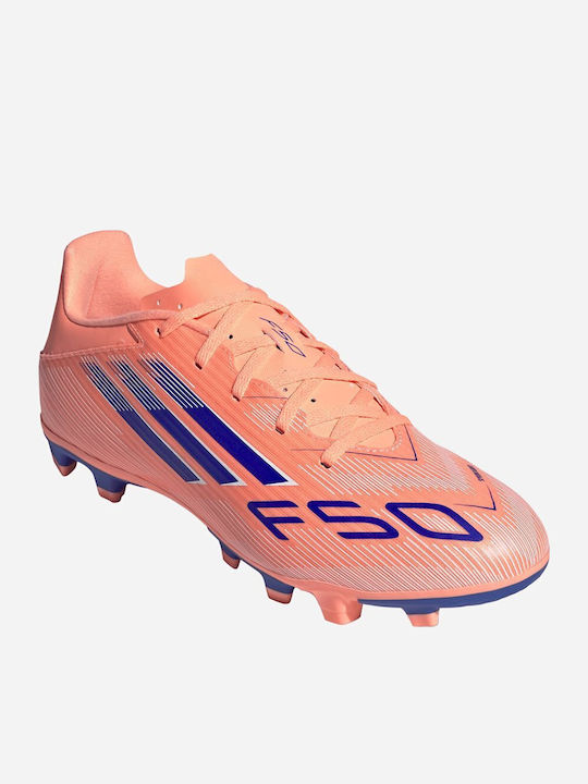 adidas F50 Club Football Shoes with Cleats Orange