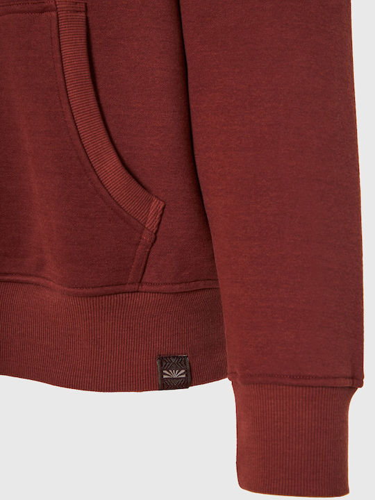 Sweatshirt with Hood Brown