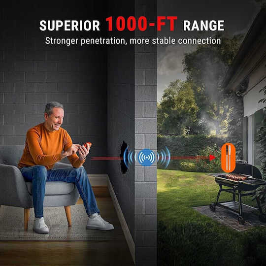 Thermo Pro Ασύρματο Ψηφιακό Θερμόμετρο Μαγειρικής με Ακίδα