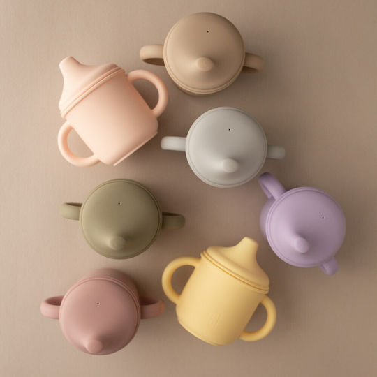 Nok Nok Baby Cup Sippy made of Silicone Gray for 6m+m+