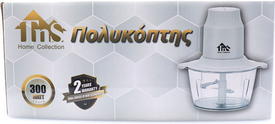 TnS Mini-Zerkleinerer Multi 300W mit Behälter 2Es Weiß