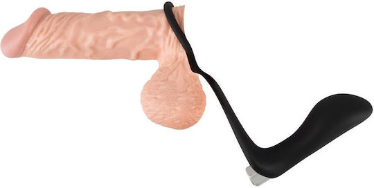 You2Toys Black Velvets Vibrating Ring & Plug Black