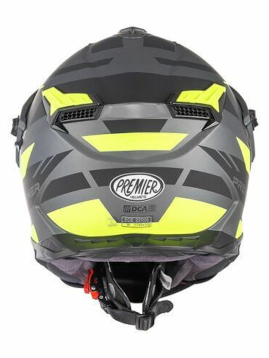Premier Discovery EAY17BM Casca Moto On-Off ECE 22.06 cu Pinlock (Membrană Antiaburire) și Sunvisor