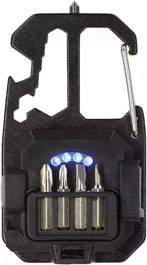 Brennenstuhl Rechargeable Keychain Flashlight LED IP20 with Maximum Brightness 600lm Black