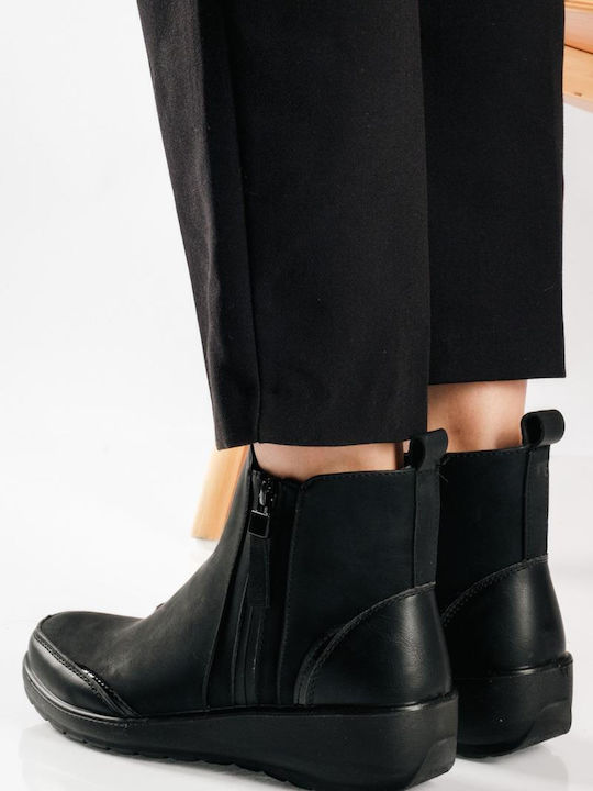 Stiefeletten Damen Schwarz