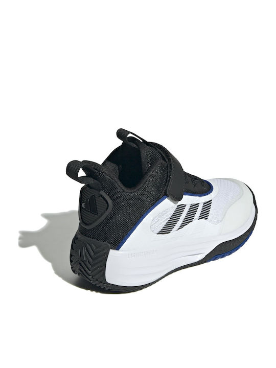 Ownthegame Ownthegame 3.0 K Kids Sports Shoes Basketball with Hoop & Loop Closure Cloud White / Core Black