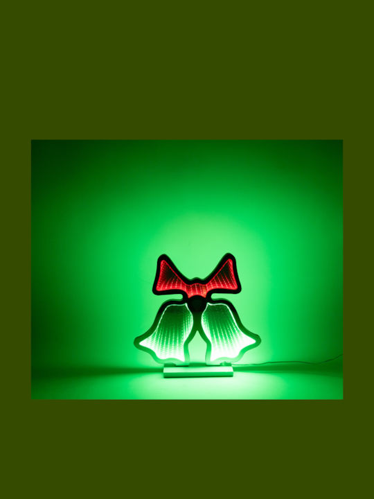Eurolamp Bells 29x27cm Decorative Design Mirror LED Tape Transformer 116 LED Green & Red LED Power Extension 3m IP20 Eurolamp