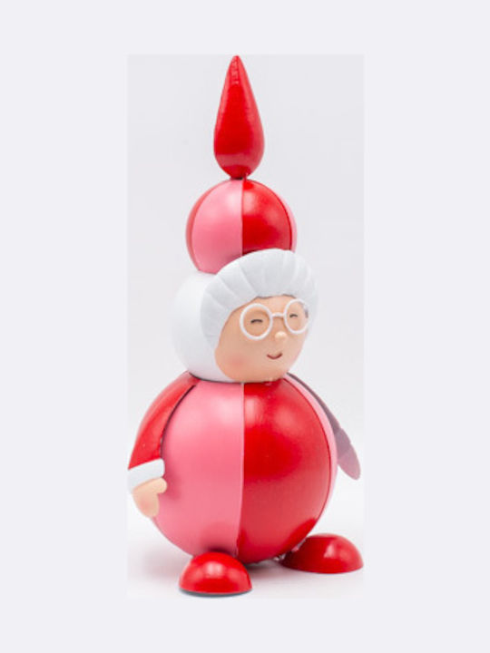 Eurolamp Santa Claus Woman Red Pink Metal 14x13x30cm Eurolamp