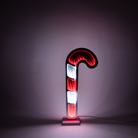 Eurolamp Candy Cane 30x12cm Decorative Design Mirror Led Tape Transformer 119 Led Red & White Led Power Extension 3m Ip20 Eurolamp